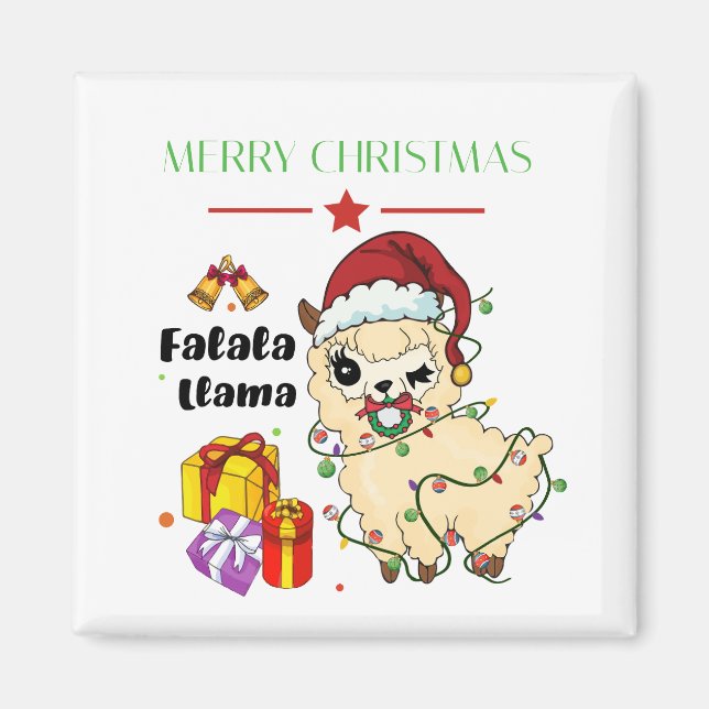 Imã Ímã de Llama de Natal (Frente)