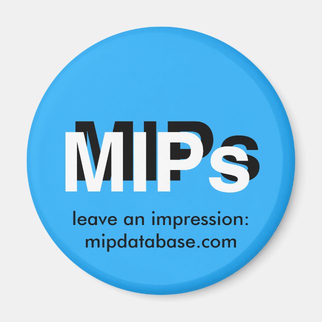 Imã ímã de logotipo mipdatabase.com (Frente)