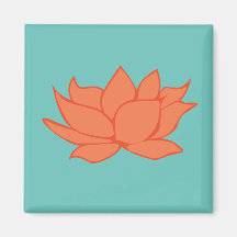 Ímã de Lotus Laranja