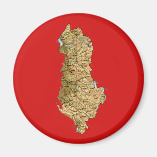 Imã Ímã de Mapa da Albânia