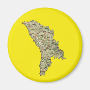Imã Ímã de Mapa da Moldávia
