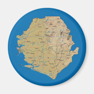 Imã Ímã de Mapa da Serra Leoa
