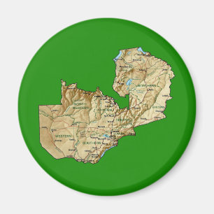 Imã Ímã de Mapa da Zâmbia