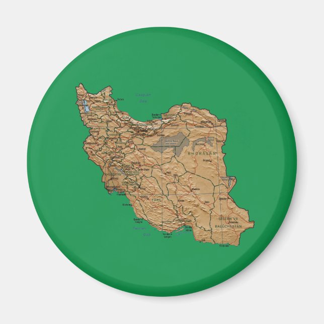 Imã Ímã de Mapa do Irã (Frente)
