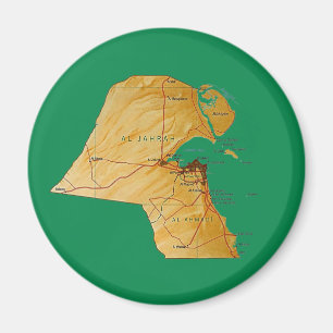 Imã Ímã de Mapa do Kuwait