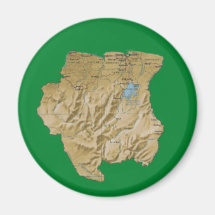 Imã Ímã de Mapa do Suriname