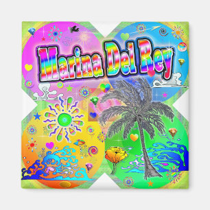 Imã Ímã de Marina Del Rey Quadro Seasons