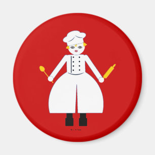 Imã Ímã de Martzkin Chefette vermelho da cozinha