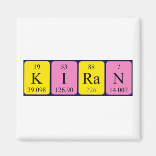 Imã ímã de mesa periódica de Kiran