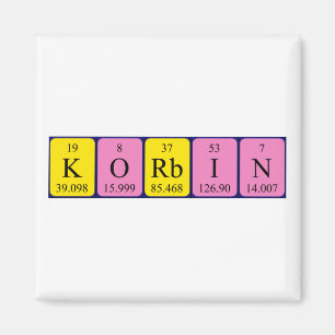 Imã ímã de mesa periódica de Korbin