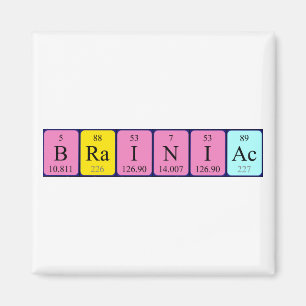 Imã ímã de mesa periódica do Brainiac