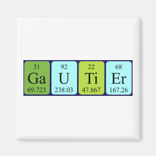 Imã ímã de mesa periódica do Gautier
