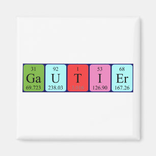 Imã ímã de mesa periódica do Gautier