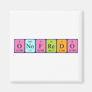 Imã ímã de mesa periódica do Onofredo