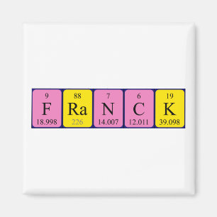 Imã ímã de mesa periódica Franck