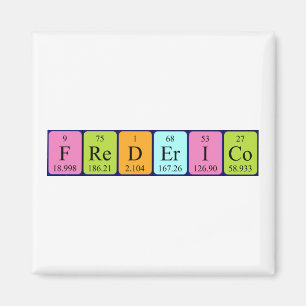 Imã ímã de mesa periódica Frederico