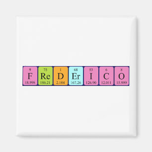 Imã ímã de mesa periódica Frederico