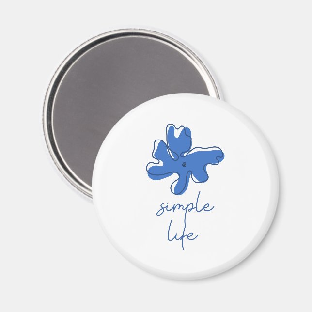 Imã Ímã de Minimalismo de Vida Simples (Front/Back)
