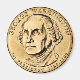 Imã Ímã de Moeda Presidencial de George Washington de