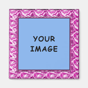 Imã Ímã de Moldura de Foto Esculturada Rosa