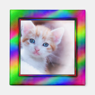 Imã Ímã de Moldura de Foto Neon Brilhante