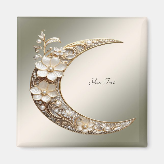 Imã Ímã de Moldura de Lua Crescente Decorativa (Frente)