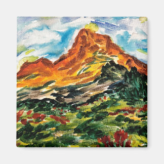 Imã Ímã de montanha aquarela