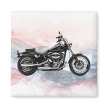 Ímã de Motocicleta Patriótica Hawg Heritage Twin-C