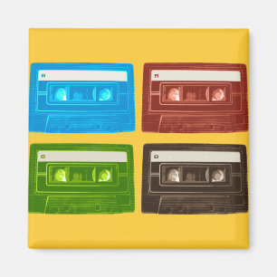 Imã Ímã de Muzak CassetteTape do vintage