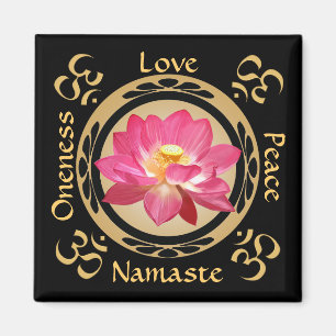 Imã Ímã de Namaste OM da flor de Lotus