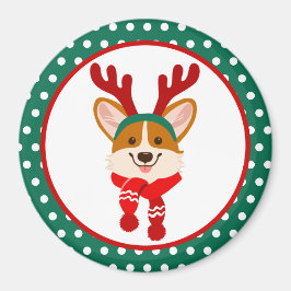 Imã Ímã de Natal Cachorro Corgi