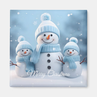 Imã Ímã de Natal de Boneco de Neve Fofo