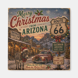 Imã Ímã de Natal de Oatman Arizona para Geladeira Souv