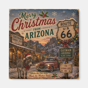 Imã Ímã de Natal de Oatman Arizona para Geladeira Souv