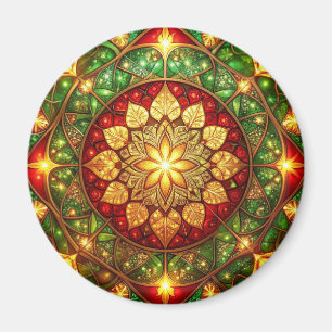 Imã Ímã de Natal Decorativo Verde Vermelho