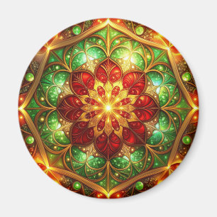 Imã Ímã de Natal Decorativo Verde Vermelho