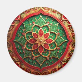 Imã Ímã de Natal Decorativo Vermelho Verde para Férias