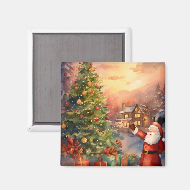 Imã Ímã de Natal Elegante (Front/Back)