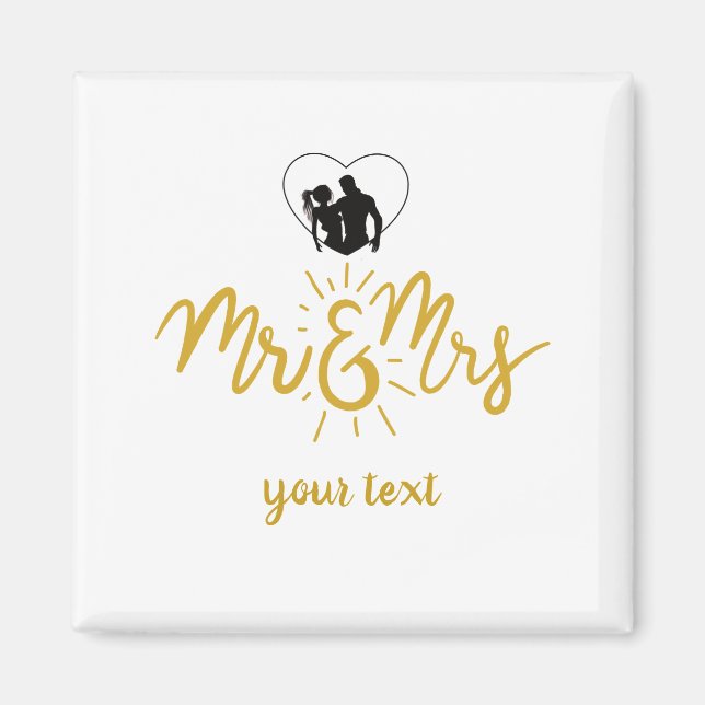 Imã Ímã de Noivos Recém-Casados (Frente)