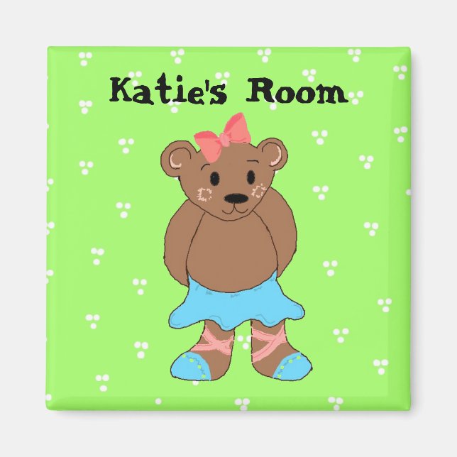 Imã Ímã de Nome de Urso (Frente)
