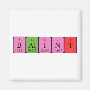 Imã ímã de nomes de mesa periódica Bálint