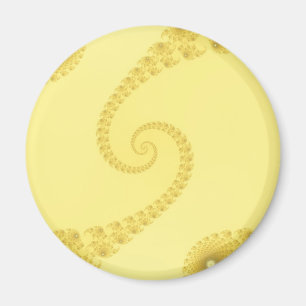 Imã Ímã de Ouro Duplo Espiral Amarelo