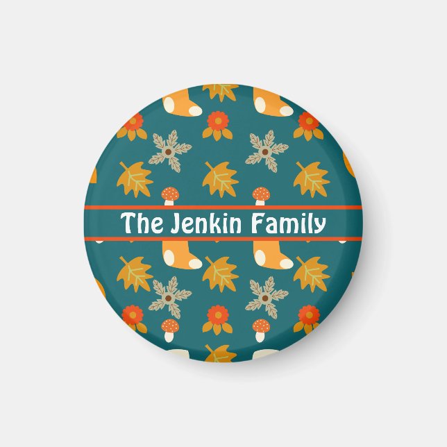 Imã Ímã de Outono Personalizado (Frente)