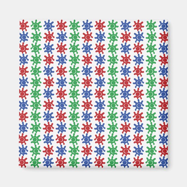 Imã Ímã de Padrão Abstrato Ímpar (Frente)
