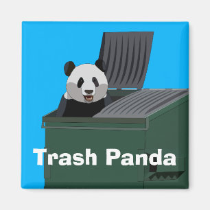 Imã Ímã de Panda da Lixeira