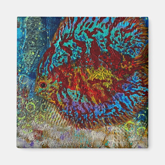 Imã Ímã de Peixe de Disco (Frente)