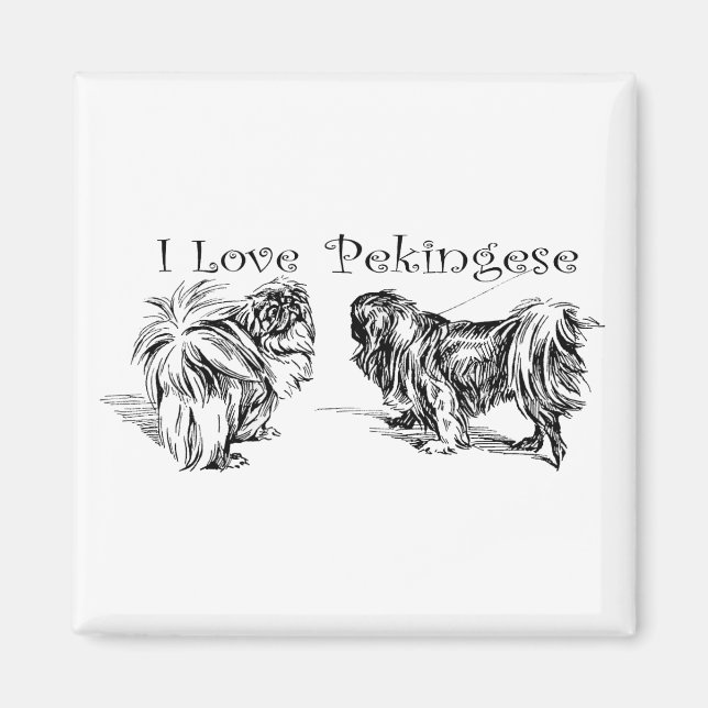 Imã Ímã de Pekingese (Frente)