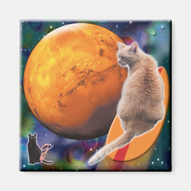 Imã Ímã de Pimenta Star Surfer-Cat (Frente)