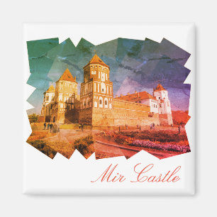 Imã Ímã de pintura da arquitetura do Castelo de Mir da