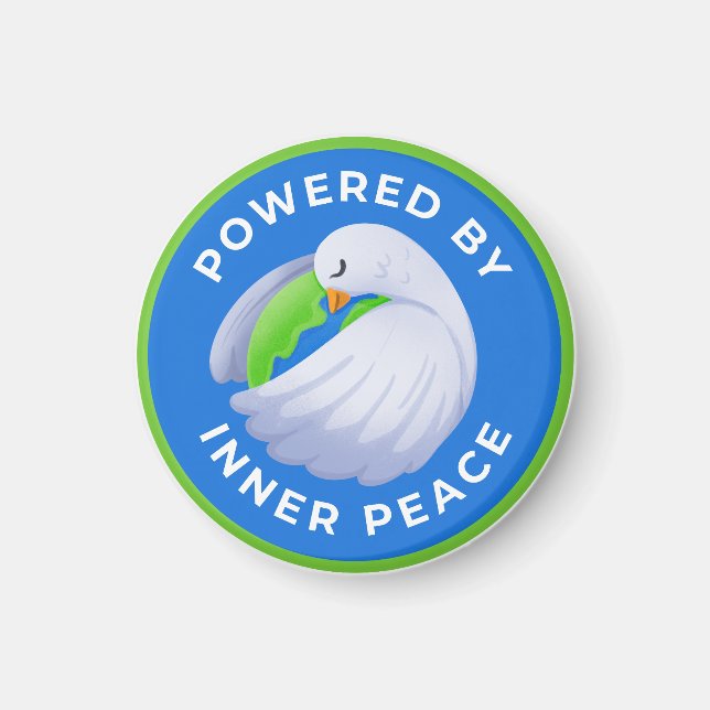 Imã Ímã de Pombo da Paz com Energia da Paz Interior (Frente)
